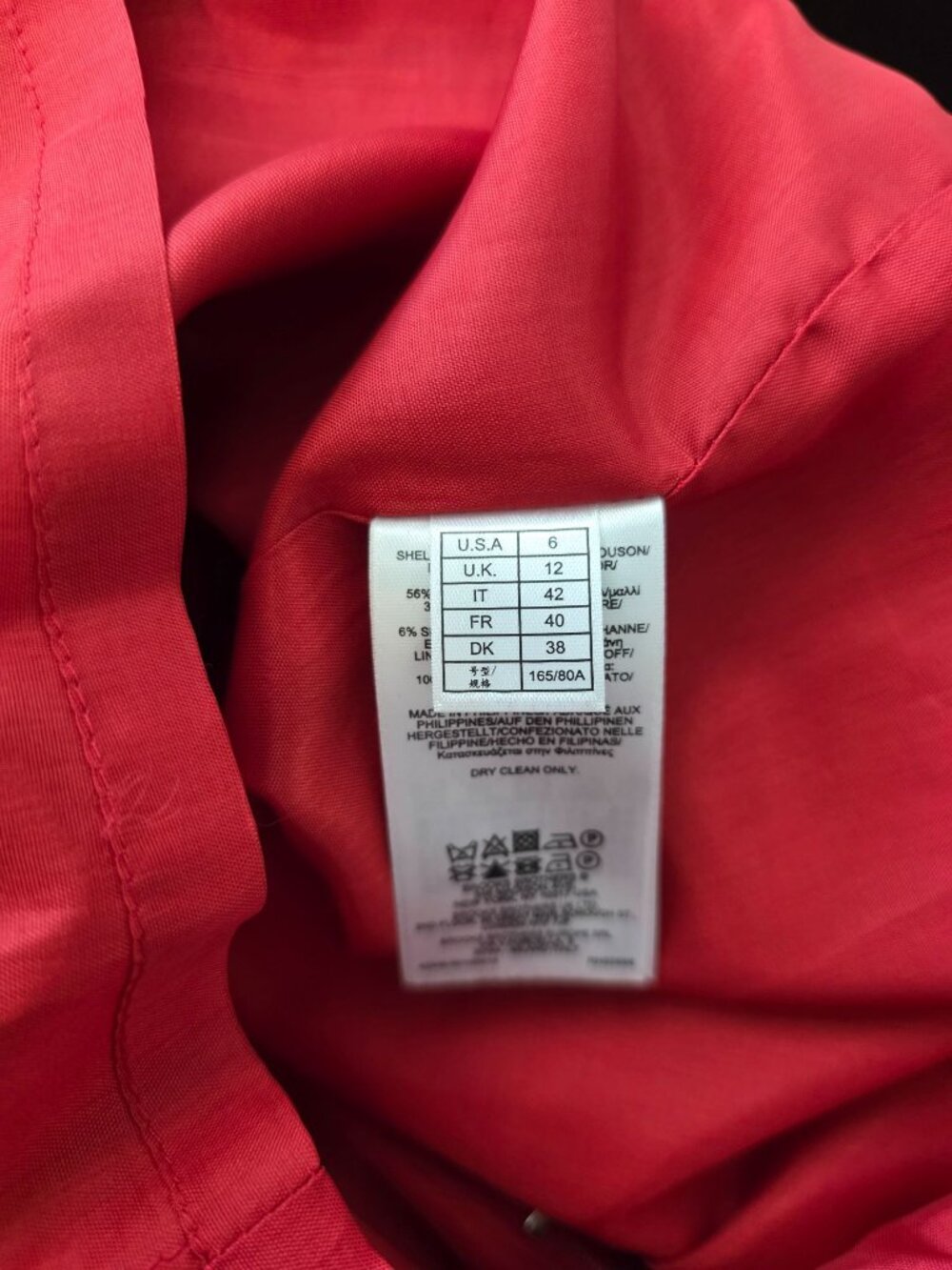 Brooks Brothers Red Sleeveless Ruffle Hem Wool Blend Lined Dress Women's Sz 6 - Picture 6 of 8